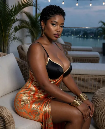 Amaka, 30, in lingerie