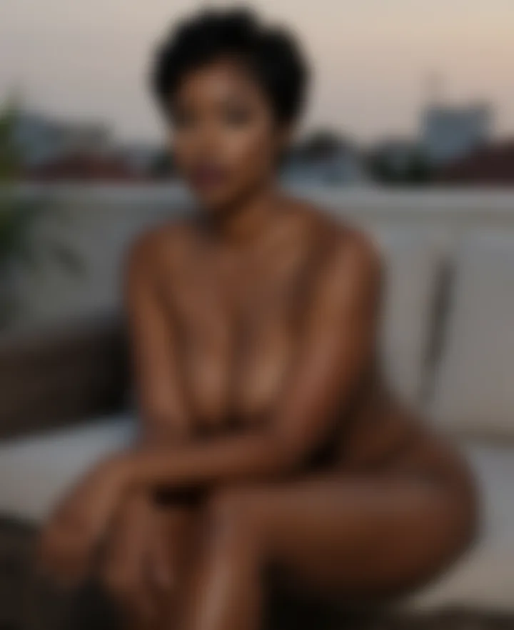 Amaka, a private photo, blurred until unlocked